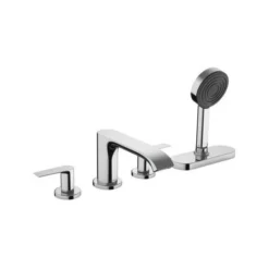 Hansgrohe Vivenis, Robinetterie De Plage De Baignoire 4 Trous Avec Boîte à Flexible (sBox), 75444, Coloris: Chrome - 75444000