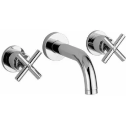 Robinet De Lavabo 3 Trous Mural à Batterie Paffoni Quattro QTV003CR 175 Mm