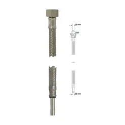 Tuyau Connexion Sanitaire 300 Mm Chrom écrou 3/8