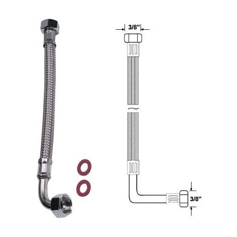 Sanitop-Wingenroth Robinet Tuyau 200 Mm 3/8 IG X 1/2 IG 1 Sanitop-Wingenroth Robinet Tuyau 200 Mm 3/8 IG X 1/2 IG