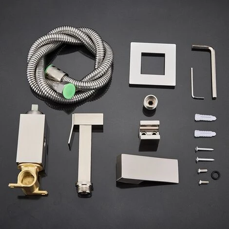 Bidet Robinet De Douche Salle De Bains Bidet Ensemble Mélangeur D'eau Chaude Froide Bidet Pulvérisateur Tête Robinet Robinets De Toilette, Chrome Polonais 4 Bidet Robinet De Douche Salle De Bains Bidet Ensemble Mélangeur D'eau Chaude Froide Bidet Pulvérisateur Tête Robinet Robinets De Toilette, Chrome Polonais – Image 4