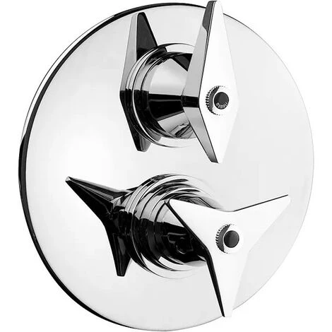 Partie Externe Du Mitigeur Thermostatique Mamoli Gio Ponti 3515PE Chromé - 2 Sorties 1 Partie Externe Du Mitigeur Thermostatique Mamoli Gio Ponti 3515PE Chromé - 2 Sorties