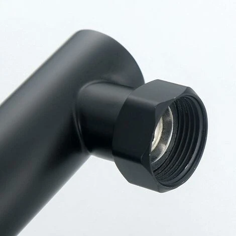 Robinet De Douche De Baignoire Noir En Acier Inoxydable Salle De Bain Baignoire Douche Robinet Pommeau De Douche Mitigeur Mural,Starlight 3 Robinet De Douche De Baignoire Noir En Acier Inoxydable Salle De Bain Baignoire Douche Robinet Pommeau De Douche Mitigeur Mural,Starlight – Image 3