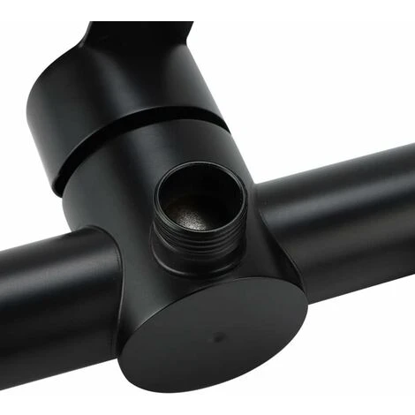 Robinet De Douche De Baignoire Noir En Acier Inoxydable Salle De Bain Baignoire Douche Robinet Pommeau De Douche Mitigeur Mural,Starlight 5 Robinet De Douche De Baignoire Noir En Acier Inoxydable Salle De Bain Baignoire Douche Robinet Pommeau De Douche Mitigeur Mural,Starlight – Image 5