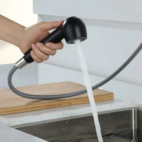 ONECE Douchette Robinet Cuisine 2 Jets Tête De Douche Remplacement Douchette Pour Mitigeur Cuisine, Noir 3 ONECE Douchette Robinet Cuisine 2 Jets Tête De Douche Remplacement Douchette Pour Mitigeur Cuisine, Noir – Image 3