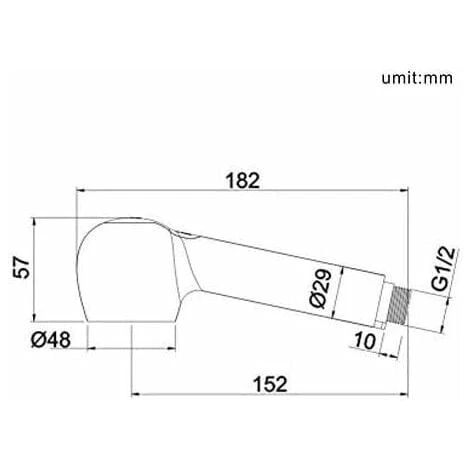 ONECE Douchette Robinet Cuisine 2 Jets Tête De Douche Remplacement Douchette Pour Mitigeur Cuisine, Noir 5 ONECE Douchette Robinet Cuisine 2 Jets Tête De Douche Remplacement Douchette Pour Mitigeur Cuisine, Noir – Image 5