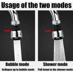 2 Pièces Robinet D'eau Pivotante,Tête De Robinet De Cuisine Mobile 360 Degrés,2 Modes Réglable Douche Tête Filtre Pulvérisateur,Aérateur De Cuisine,Robinet De Cuisine,Rallonge De Robinet De Cuisine -Grohe || Hansgrohe Soldes Magasin 55576932 2