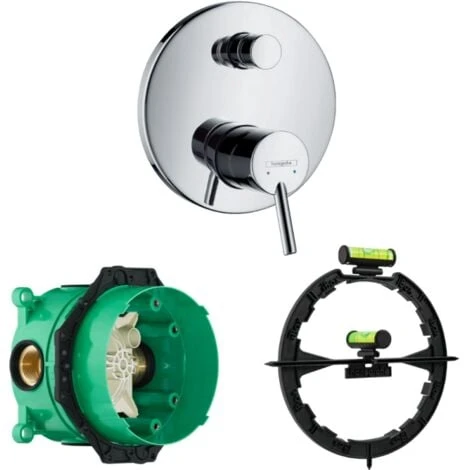 Facade Pour Mitigeur Encastré Bain/douche Talis Chromé - Corps Encastré Hansgrohe Pour Robinetterie Ibox - Outil D Aide Au Montage 1 Facade Pour Mitigeur Encastré Bain/douche Talis Chromé - Corps Encastré Hansgrohe Pour Robinetterie Ibox - Outil D Aide Au Montage