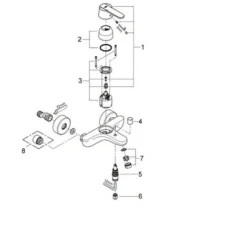 GROHE Mitigeur Monocommande Bain Douche Get, Montage Mural, Raccord Fileté Pour Flexible En 1/2, Rosaces Métal Incluses, 3288… -Grohe || Hansgrohe Soldes Magasin 56264469 3