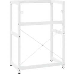 Cadre De Lavabo De Salle De Bain Blanc 59x38x83 Cm Fer -Grohe || Hansgrohe Soldes Magasin 57836155 5