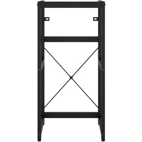 Cadre De Lavabo De Salle De Bain Noir 40x38x83 Cm Fer 3 Cadre De Lavabo De Salle De Bain Noir 40x38x83 Cm Fer – Image 3