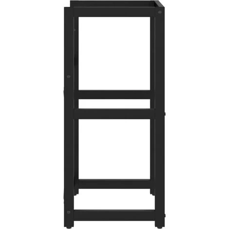 Cadre De Lavabo De Salle De Bain Noir 40x38x83 Cm Fer 4 Cadre De Lavabo De Salle De Bain Noir 40x38x83 Cm Fer – Image 4