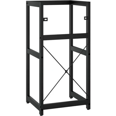 Cadre De Lavabo De Salle De Bain Noir 40x38x83 Cm Fer 5 Cadre De Lavabo De Salle De Bain Noir 40x38x83 Cm Fer – Image 5