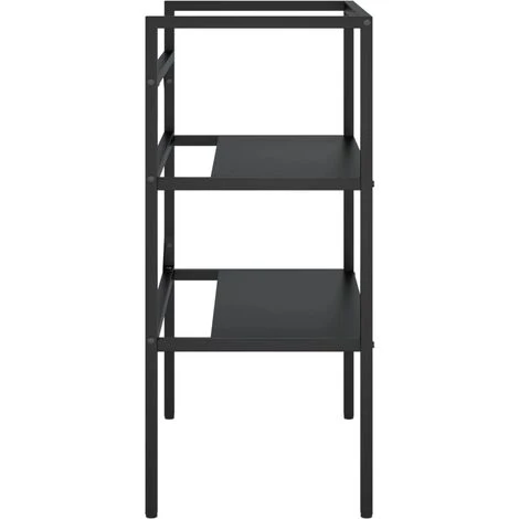 Cadre De Lavabo De Salle De Bain Noir 59x38x83 Cm Fer 4 Cadre De Lavabo De Salle De Bain Noir 59x38x83 Cm Fer – Image 4