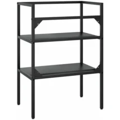 Cadre De Lavabo De Salle De Bain Noir 59x38x83 Cm Fer 9 Cadre De Lavabo De Salle De Bain Noir 59x38x83 Cm Fer -Grohe || Hansgrohe Soldes Magasin 57846798 5