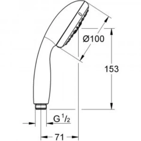 Mitigeur Thermostatique Grohe Precision Feel Bain / Douche + Flexible De Douche GROHE Twistfree VitalioFlex Silver 2000 Chromé + Douchette 3 Jets GROHE Vitalio Start 100 Chromé 3 Mitigeur Thermostatique Grohe Precision Feel Bain / Douche + Flexible De Douche GROHE Twistfree VitalioFlex Silver 2000 Chromé + Douchette 3 Jets GROHE Vitalio Start 100 Chromé – Image 3