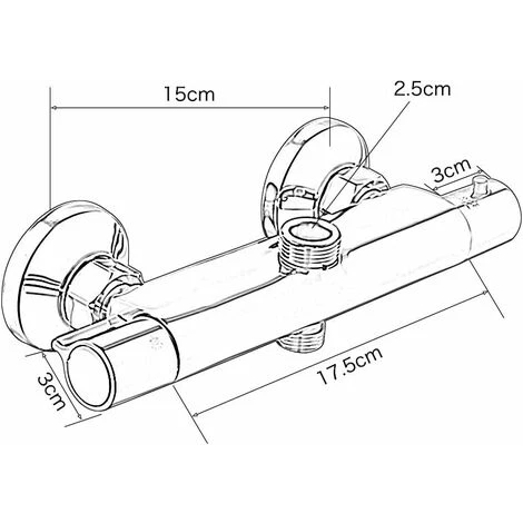 Mitigeur Thermostatique De Douche 2 Sorties Haut Et Bas En Laiton Chromé Mitigeur Anti-brûlure Pour Baignoire De Salle De Bain 5 Mitigeur Thermostatique De Douche 2 Sorties Haut Et Bas En Laiton Chromé Mitigeur Anti-brûlure Pour Baignoire De Salle De Bain – Image 5