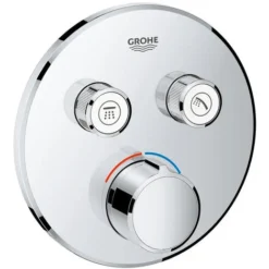 GROHE Smartcontrol Partie De Finition Pour Robinet De Douche Encastrable Avec Inverseur 2 Voies Rond Chrome