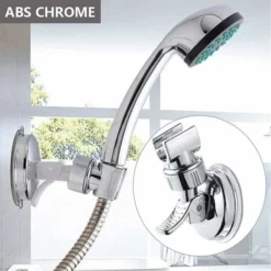 ZOLGINAH 3 Pcs Support Douche Ventouse, Rotation 360 ° Pommeau De Douche Reglable Sans Percer Pour Accessoire Fixation Douchette Salle De Bains (Argent) -Grohe || Hansgrohe Soldes Magasin 59343990 4