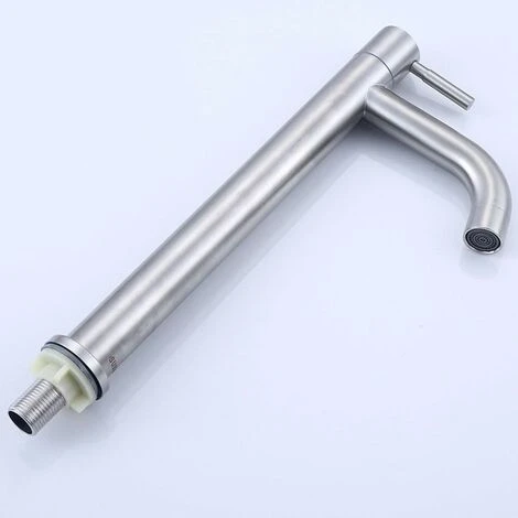 ZOLGINAH Robinet Unique En Acier Inoxydable Eau Froide Robinet De Salle De Bain Lavabo Robinet De Lavabo 3 ZOLGINAH Robinet Unique En Acier Inoxydable Eau Froide Robinet De Salle De Bain Lavabo Robinet De Lavabo – Image 3