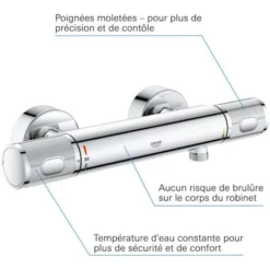 GROHE Precision Feel Mitigeur Thermostatique Douche 1/2'' 34790000 8 GROHE Precision Feel Mitigeur Thermostatique Douche 1/2'' 34790000 -Grohe || Hansgrohe Soldes Magasin 59825561 4