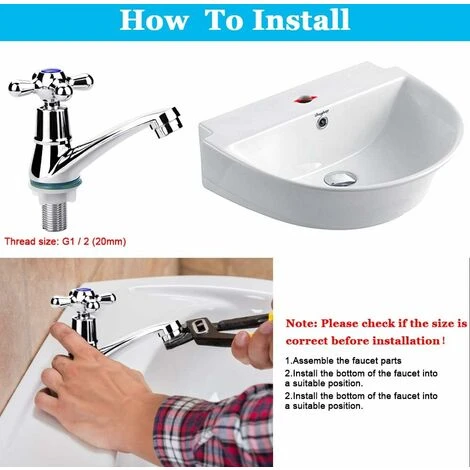 Déstockage Robinet De Lavabo à Poignée Unique, Robinet Mitigeur à Eau Froide, Robinet D'eau Froide, Robinet D'évier De Salle De Bain, Robinet De Vestiaire Chromé à Poignée Croisée Avec Filtre 5 Déstockage Robinet De Lavabo à Poignée Unique, Robinet Mitigeur à Eau Froide, Robinet D'eau Froide, Robinet D'évier De Salle De Bain, Robinet De Vestiaire Chromé à Poignée Croisée Avec Filtre – Image 5