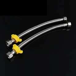 DENUOTOP Connecteurs Tuyau De Robinet, Rallonge De Robinet De Raccordement En Acier Inoxydable Tuyau De Raccord Tuyau Blindé Pour Robinet Mitigeur-40 Cm -Grohe || Hansgrohe Soldes Magasin 60007655 4