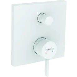 Façade Mitigeur Bain Douche Encastré 2 Sorties HANSGROHE Finoris Blanc Mat