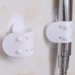 Silicone Douche Ventouse Support Douche Silicone Support De Douchette Reglable Sans Percage Installation Rapide, Taille De Développement 4X14cm (Blanche) 2 Pcs，Lilaris -Grohe || Hansgrohe Soldes Magasin 64004276 5