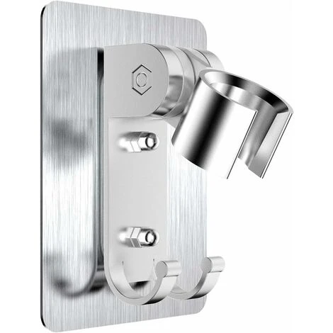 Support De Douche, Pas Besoin De Percer Des Trous Pour Installer Une Colle Forte Avec Des Trous De Montage à Vis, Le Support Peut être Ajusté à 90 Degrés, Forte Adhérence, étanche 1 Support De Douche, Pas Besoin De Percer Des Trous Pour Installer Une Colle Forte Avec Des Trous De Montage à Vis, Le Support Peut être Ajusté à 90 Degrés, Forte Adhérence, étanche