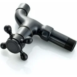 Déstockage Robinet Vintage Pour Eau Froide Avec Monocommande Interface G1/2 - Robinet De Vadrouille Mural Pour Lavabo Salle De Bain(Noir) 7 Déstockage Robinet Vintage Pour Eau Froide Avec Monocommande Interface G1/2 - Robinet De Vadrouille Mural Pour Lavabo Salle De Bain(Noir) -Grohe || Hansgrohe Soldes Magasin 64079188 3