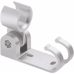 LYCXAMES -- Support De Douche Rotatif Shinny Aluminium Bricolage En Marbre Support De Douche Solide Support Fonctionnel Flexible Avec Crochet Supplémentaire Pour Douche