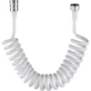 Tube, Tuyau Flexible De Douche De Ressort D'ABS De Pour La Salle De Bains De Pistolet De Pulvérisateur De Bidet De Toilette De Plomberie D'eau(Blanc) 56Vingt