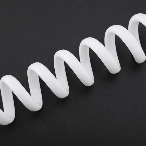 Tube, Tuyau Flexible De Douche De Ressort D'ABS De Pour La Salle De Bains De Pistolet De Pulvérisateur De Bidet De Toilette De Plomberie D'eau(Blanc) 56Vingt 5 Tube, Tuyau Flexible De Douche De Ressort D'ABS De Pour La Salle De Bains De Pistolet De Pulvérisateur De Bidet De Toilette De Plomberie D'eau(Blanc) 56Vingt – Image 5