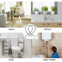 4pcs Tuyau De Raccordement Flexible,Flexible Sanitaire Inox,Flexible Robinet,Tuyaux De Raccordement Flexibles,Flexible Sanitaire Intérieur,Pour Évier Mitigeur De Robinet Monobloc 56Vingt 9 4pcs Tuyau De Raccordement Flexible,Flexible Sanitaire Inox,Flexible Robinet,Tuyaux De Raccordement Flexibles,Flexible Sanitaire Intérieur,Pour Évier Mitigeur De Robinet Monobloc 56Vingt -Grohe || Hansgrohe Soldes Magasin 64939937 5
