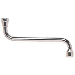 Bec Dessous à Porté Plate Ø14 1/2 A= 150 B= 120 Sortie Aérateur Laiton Chromé