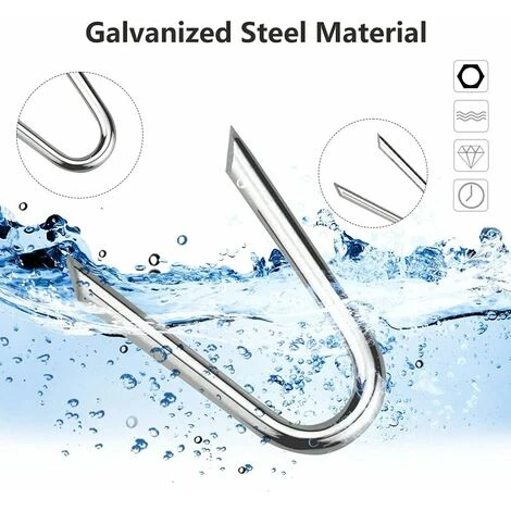 140 Pièces Pointes En Acier Galvanisé Pointes De Clôture Pointe De Treillis Métallique 1.2 X 1.9cm Agrafes De Clous De Clôture En U Pour Clôture Treillis Métallique à Clip Galvanisé Pour Filet 3 140 Pièces Pointes En Acier Galvanisé Pointes De Clôture Pointe De Treillis Métallique 1.2 X 1.9cm Agrafes De Clous De Clôture En U Pour Clôture Treillis Métallique à Clip Galvanisé Pour Filet – Image 3