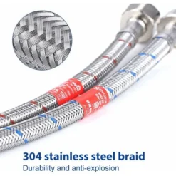 YIDOMDE Tuyaux De Raccordement Flexibles Robinets G3/8 X M10 X 50 Cm Rallonge De Tuyau Eau Chaude Et Froide Pour Mitigeur Robinet Evier Cuisine Lavabo Salle De Bain Anti-corrosion 9 YIDOMDE Tuyaux De Raccordement Flexibles Robinets G3/8 X M10 X 50 Cm Rallonge De Tuyau Eau Chaude Et Froide Pour Mitigeur Robinet Evier Cuisine Lavabo Salle De Bain Anti-corrosion -Grohe || Hansgrohe Soldes Magasin 65746055 5