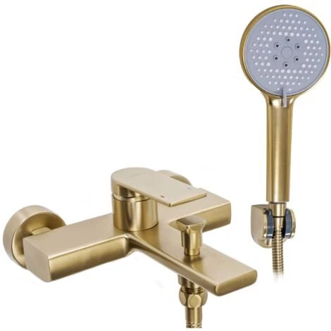 ROBINET DE BAIGNOIRE REA VERSO BRUSH GOLD 1 ROBINET DE BAIGNOIRE REA VERSO BRUSH GOLD