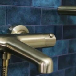 Luisa Mitigeur Bain-douche Thermostatique Or Brossé -Grohe || Hansgrohe Soldes Magasin 66392016 5