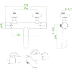 Luisa Mitigeur Bain-douche Thermostatique Cuivre -Grohe || Hansgrohe Soldes Magasin 66392113 3