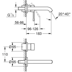 Grohe Essence Mitigeur Monocommande 2 Trous Lavabo Taille M Chrome (19408001-set) -Grohe || Hansgrohe Soldes Magasin 6653734 2