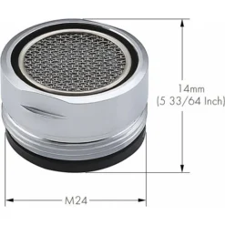 Aérateur Aérateur M24 Buse Robinet Crépine Filtre Robinet Crépine Pour Raccords Aérateurs Fixation Aérateur Chrome Poli 3 Pièces -Grohe || Hansgrohe Soldes Magasin 66998905 2