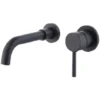 Robinet De Couleur Laiton Noir, Mitigeur De Salle De Bain Mural, Robinets De Vanité Muraux, Robinet De Vanité Mural Pour Salle De Bain Ou Lavabo (noir)