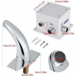 Robinet Automatique Sans Contact, Robinet à Capteur, Robinet De Salle De Bain, Système Mains Libres De Salle De Bain De Cuisine Activé Par Le Mouvement Robinet à Capteur Infrarouge Automatique Ephé -Grohe || Hansgrohe Soldes Magasin 67359196 3