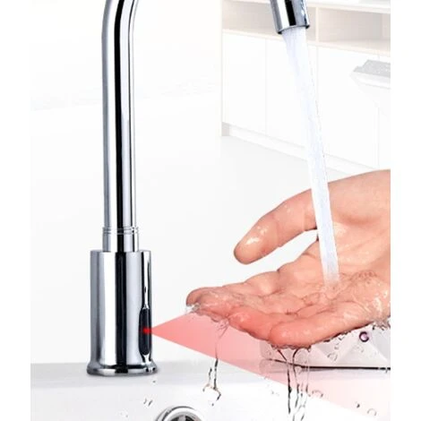 Robinet à Induction Lavabo Infrarouge Automatique Sans Contact Intelligent 3 Robinet à Induction Lavabo Infrarouge Automatique Sans Contact Intelligent – Image 3