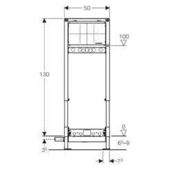 Bâti-support GEBERIT Douche De Plain Pied - Robinetterie Encastrée -Evacuation Ø40 -Grohe || Hansgrohe Soldes Magasin 691211 3