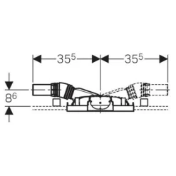 Bâti-support GEBERIT Douche De Plain Pied - Robinetterie Déportée - Evacuation Ø50 -Grohe || Hansgrohe Soldes Magasin 693223 4
