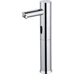 Robinet électronique De Lavabo (haut) L2, Robinet Avec Capteur Automatique Mélangeur 2 Eaux (Calient Et Froid), Chrome