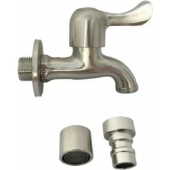 Acier Inoxydable Blanchisserie Salle De Bain Machine à Laver Robinet Vadrouille étang Bibcock Mural Simple Robinet D'eau Froide